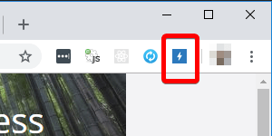 SEOInfo icon when page is AMP screenshot