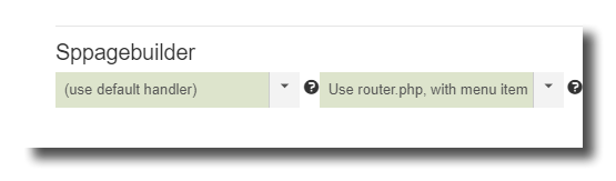 sh404SEF configuration with SPPageBuilder