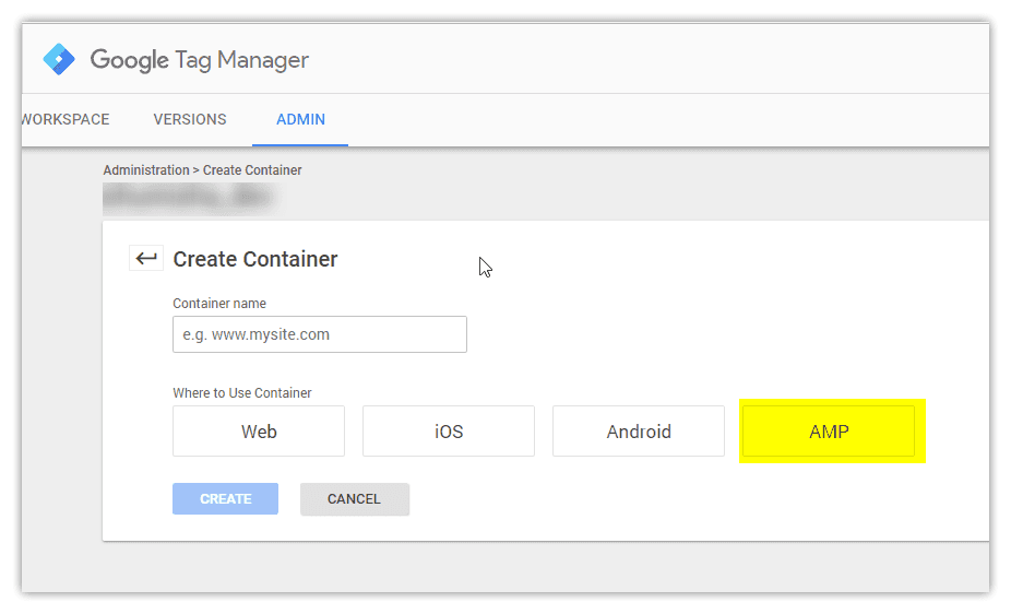 weeblrAMP AMP Google Tag manager settings